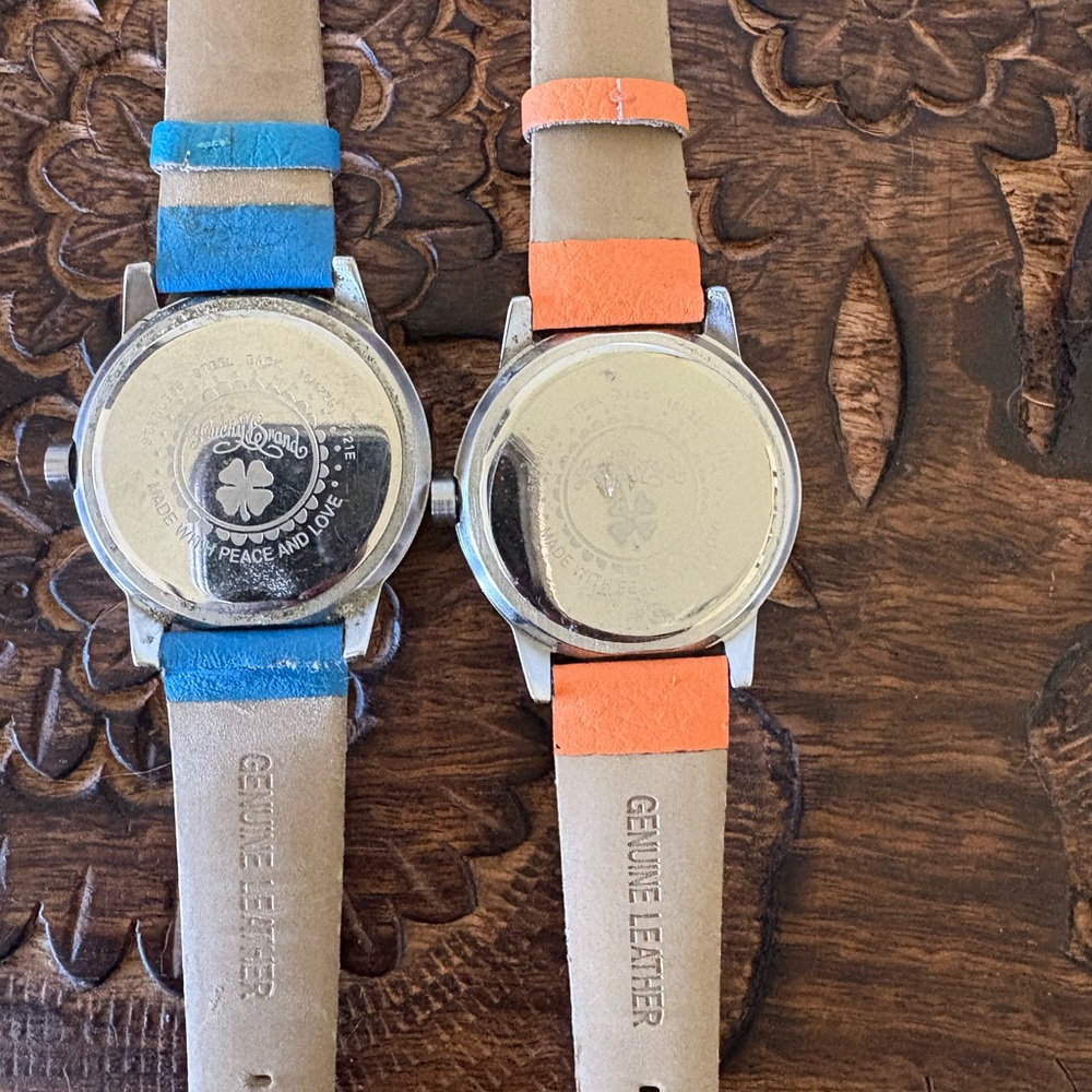 Lucky Brand Blue and Orange Love Watches - Picture 2 of 2